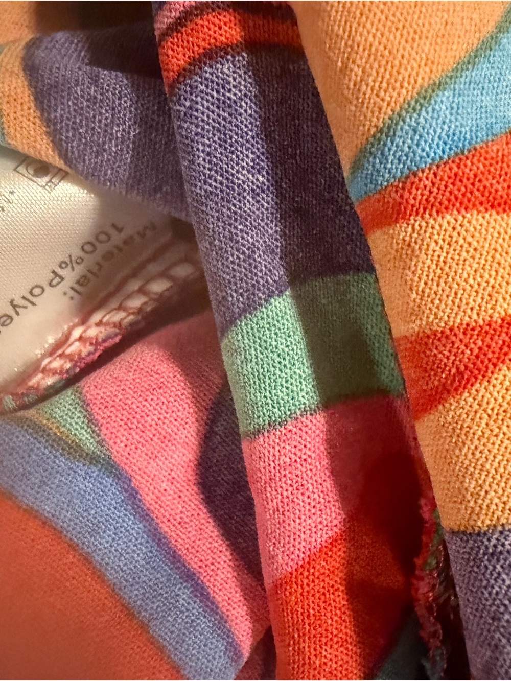 Multicolor Abstract Swirl Ruffle Shorts - Picture 5 of 6
